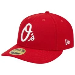 Men's Baltimore Orioles New Era Scarlet Low Profile 59FIFTY Fitted Hat