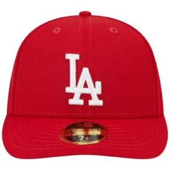 Men's Los Angeles Dodgers New Era Scarlet Low Profile 59FIFTY Fitted Hat -CapNation Shop mens new era scarlet los angeles dodgers low profile 59fifty fitted hat ss5 p 200023018pv 2u lplhboxrgvddpz6ksxozv mgj0bmfwfd1jodgvfmvz