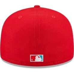 Men's New York Yankees New Era Scarlet 1999 World Series Teal Undervisor 59FIFTY Fitted Hat -CapNation Shop mens new era scarlet new york yankees 1999 world series teal undervisor 59fifty fitted hat pi4694000 altimages ff 4694086 72571f7dd0bad9ac8548alt4 full