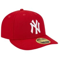 Men's New York Yankees New Era Scarlet Low Profile 59FIFTY Fitted Hat -CapNation Shop mens new era scarlet new york yankees low profile 59fifty fitted hat ss5 p 200023023pv 3u funmdzjt6tkjmnxaqbxpv 3u9ldfrmcousg4tj49mv
