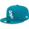 Men's Chicago White Sox New Era Turquoise 59FIFTY Fitted Hat -CapNation Shop mens new era turquoise chicago white sox 59fifty fitted hat ss5 p 4919277pv 1u glrxpiu9hzxwgzhhai44v pllqb3pmlp2icrw1agvg