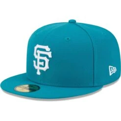 Men's San Francisco Giants New Era Turquoise 59FIFTY Fitted Hat