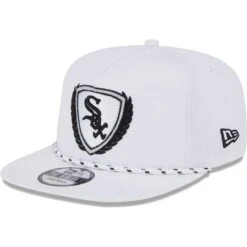 Men's Chicago White Sox New Era White Golfer Tee 9FIFTY Snapback Hat -CapNation Shop mens new era white chicago white sox golfer tee 9fifty snapback hat ss5 p 5001424pv 3u mvrlinld7w2cmxbwn2b0v 4bnp1isgwup21vtpa8ab
