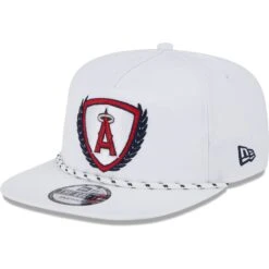 Men's Los Angeles Angels New Era White Golfer Tee 9FIFTY Snapback Hat -CapNation Shop mens new era white los angeles angels golfer tee 9fifty snapback hat ss5 p 5001434pv 3u bp730yhfe11ya2sa0rzev g2aokmmjkkr7i3rjbthb