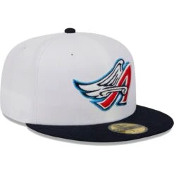 Men's Los Angeles Angels New Era White Optic 59FIFTY Fitted Hat -CapNation Shop mens new era white los angeles angels optic 59fifty fitted hat ss5 p 200023144pv 3u 63uycigvak5tczguwxosv mxhdg7rsma8haylaqd4z