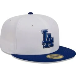 Men's Los Angeles Dodgers New Era White Optic 59FIFTY Fitted Hat -CapNation Shop mens new era white los angeles dodgers optic 59fifty fitted hat ss5 p 200023145pv 3u nnuzl2el61kjaswd2lhwv bbbqeivzmdllfcwooudi
