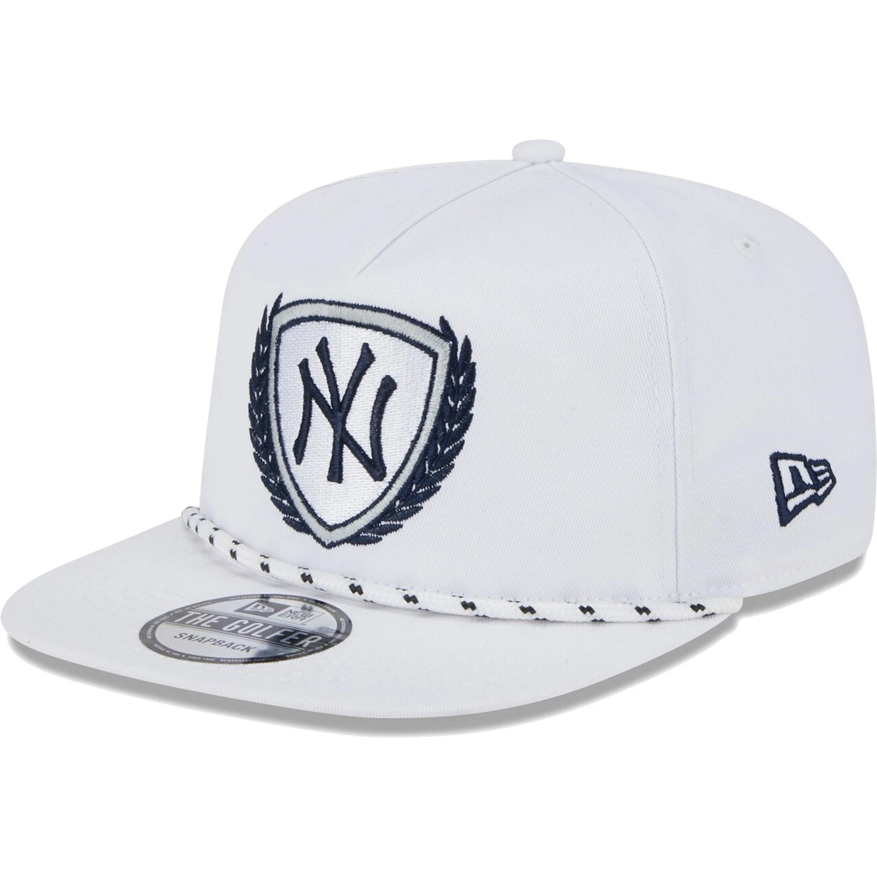 Men's New York Yankees New Era White Golfer Tee 9FIFTY Snapback Hat 5 Men's New York Yankees New Era White Golfer Tee 9FIFTY Snapback Hat - Image 3