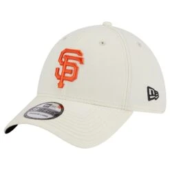 Men's San Francisco Giants New Era White Chrome Team Classic 39THIRTY Flex Hat