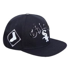 Men's Chicago White Sox Pro Standard Black 2005 World Series Old English Snapback Hat -CapNation Shop mens pro standard black chicago white sox 2005 world series old english snapback hat ss5 p 4964766pv 3u vdsopdinyrotis5clevsv npq0v49dvuoncs6dnzic
