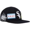 Men's Chicago White Sox Pro Standard Black Double City Pink Undervisor Snapback Hat -CapNation Shop mens pro standard black chicago white sox double city pink undervisor snapback hat ss5 p 4964746pv 1u lvdfuqvxvlbhbrbkual2v iazehq7z4pvsuhexibgw