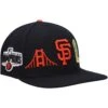 Men's San Francisco Giants Pro Standard Black Double City Pink Undervisor Snapback Hat -CapNation Shop mens pro standard black san francisco giants double city pink undervisor snapback hat ss5 p 4964757pv 1u l3oroqfonqf1hhqcnc5hv hyyihp0fm6i14rq5niqu