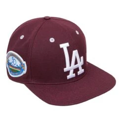 Men's Los Angeles Dodgers Pro Standard Burgundy Wine Snapback Hat