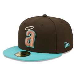 Men's California Angels New Era Brown/Mint Walnut Mint 59FIFTY Fitted Hat -CapNation Shop mint california angels walnut mint 59fifty fitted hat ss5 p 4937157pv 3u rizyjvfdnexn8pmd0qrkv zl94omappiin6em09crz