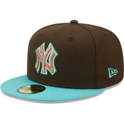 Men's New York Yankees New Era Brown/Mint Walnut Mint 59FIFTY Fitted Hat -CapNation Shop mint new york yankees walnut mint 59fifty fitted hat ss5 p 4937142pv 3u sdcurybzwvgguwdbfc7nv 7qzlpdawvbrgbgzghlhv