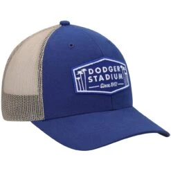 Men's Los Angeles Dodgers '47 Royal/Natural Dodger Stadium Local Haven Trucker Snapback Hat -CapNation Shop natural los angeles dodgers dodger stadium local haven trucker snapback hat pi4481000 altimages ff 4481500 d3335b14a35ea5bc28faalt3 full