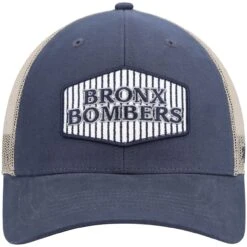 Men's New York Yankees '47 Navy/Natural Bronx Bombers Local Haven Trucker Snapback Hat -CapNation Shop natural new york yankees bronx bombers local haven trucker snapback hat pi4481000 altimages ff 4481521 883837af4f335c5e0de9alt2 full