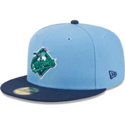 Men's Baltimore Orioles New Era Light Blue/Navy Green Undervisor 59FIFTY Fitted Hat -CapNation Shop navy baltimore orioles green undervisor 59fifty fitted hat ss5 p 200015933pv 3u r1rm4qvg1247dbfx5qltv u7kj8fzyfmekboew8mbl