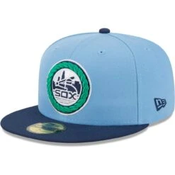 Men's Chicago White Sox New Era Light Blue/Navy Green Undervisor 59FIFTY Fitted Hat -CapNation Shop navy chicago white sox green undervisor 59fifty fitted hat ss5 p 200015938pv 3u lrkiiabz7czsekldifhgv gpeta8zylhl9ldogmt9r