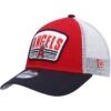 Youth Los Angeles Angels New Era Red/Navy Patch Trucker 9FORTY Snapback Hat -CapNation Shop navy los angeles angels patch trucker 9forty snapback hat ss5 p 5004073pv 1u jishghoe8lec0gndahwnv z0qfpnfzxvvmfhrie2or