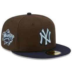 Men's New York Yankees New Era Brown/Navy 1999 World Series Walnut 9FIFTY Fitted Hat