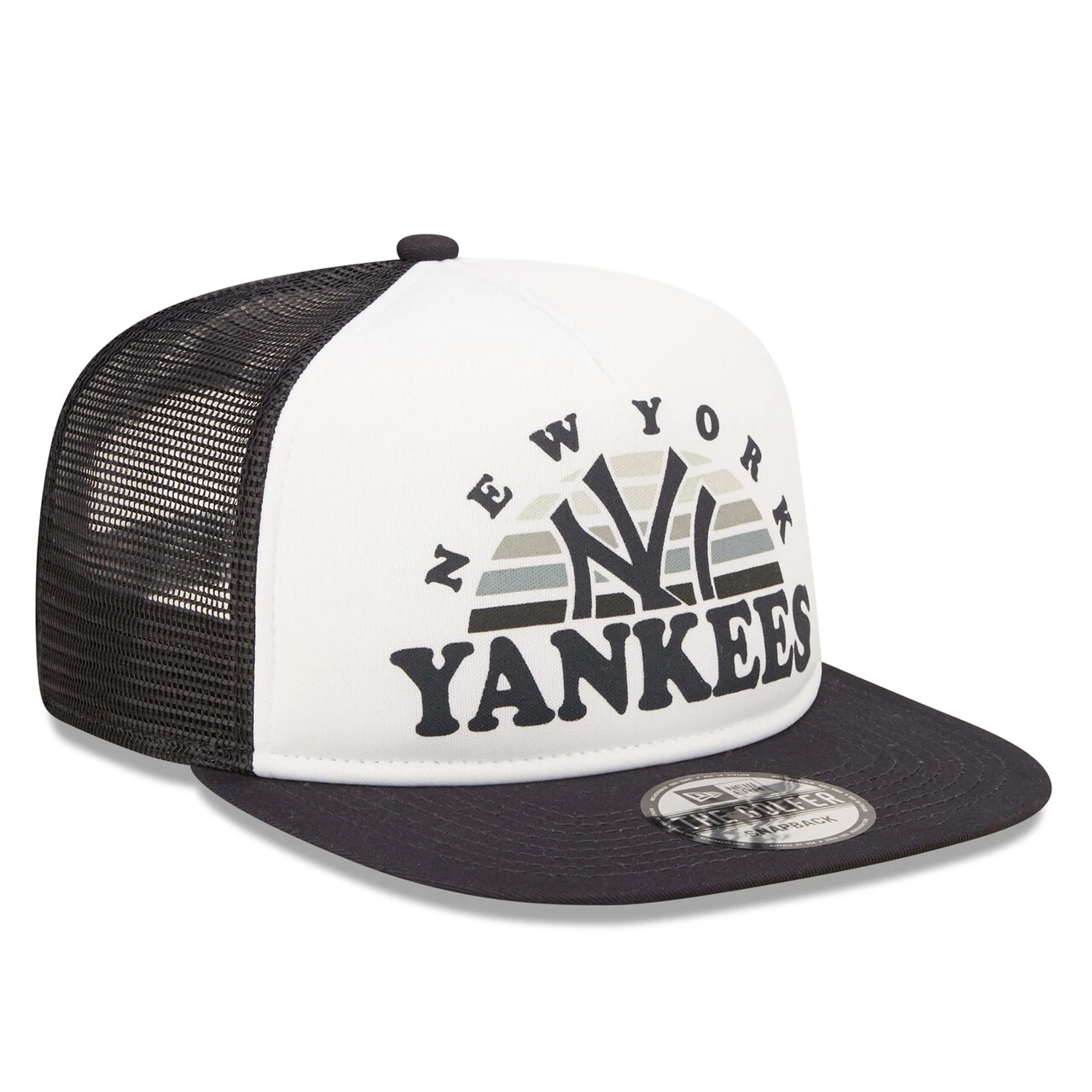Men's New York Yankees New Era White/Navy Gradient Golfer 9FIFTY Snapback Hat 5 Men's New York Yankees New Era White/Navy Gradient Golfer 9FIFTY Snapback Hat - Image 3