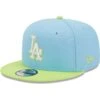 Men's Los Angeles Dodgers New Era Light Blue/Neon Green Spring Basic Two-Tone 9FIFTY Snapback Hat -CapNation Shop neon green los angeles dodgers spring basic two tone 9fifty snapback hat ss5 p 5000787pv 1u 42jxb1vjvwwlmapjekrrv tw8nfxi5u7snuhzlanxx