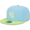 Men's New York Yankees New Era Light Blue/Neon Green Spring Color Two-Tone 59FIFTY Fitted Hat -CapNation Shop neon green new york yankees spring color two tone 59fifty fitted hat ss5 p 5000243pv 1u wsfdmzqm7kwiufwm5aacv d1jswjrrikg1fzmfaeza
