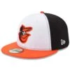 Men's Baltimore Orioles New Era White/Orange Home Authentic Collection On-Field 59FIFTY Fitted Hat -CapNation Shop orange baltimore orioles home authentic collection on field 59fifty fitted hat pi2659000 altimages ff 2659217alt1 full