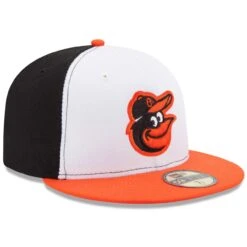 Men's Baltimore Orioles New Era White/Orange Home Authentic Collection On-Field 59FIFTY Fitted Hat -CapNation Shop orange baltimore orioles home authentic collection on field 59fifty fitted hat pi2659000 altimages ff 2659217alt3 full
