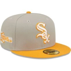 Men's Chicago White Sox New Era Gray/Orange 2005 World Series Cooperstown Collection Undervisor 59FIFTY Fitted Hat