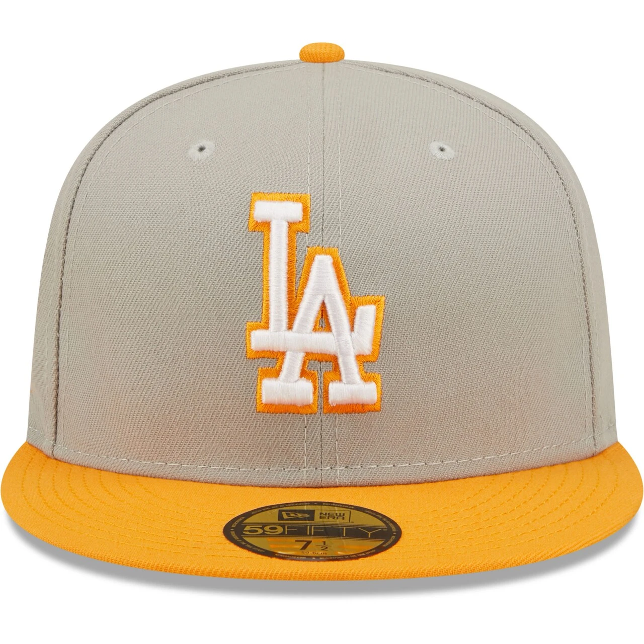 Men's Los Angeles Dodgers New Era Gray/Orange 2020 World Series Cooperstown Collection Undervisor 59FIFTY Fitted Hat 4 Men's Los Angeles Dodgers New Era Gray/Orange 2020 World Series Cooperstown Collection Undervisor 59FIFTY Fitted Hat - Image 2