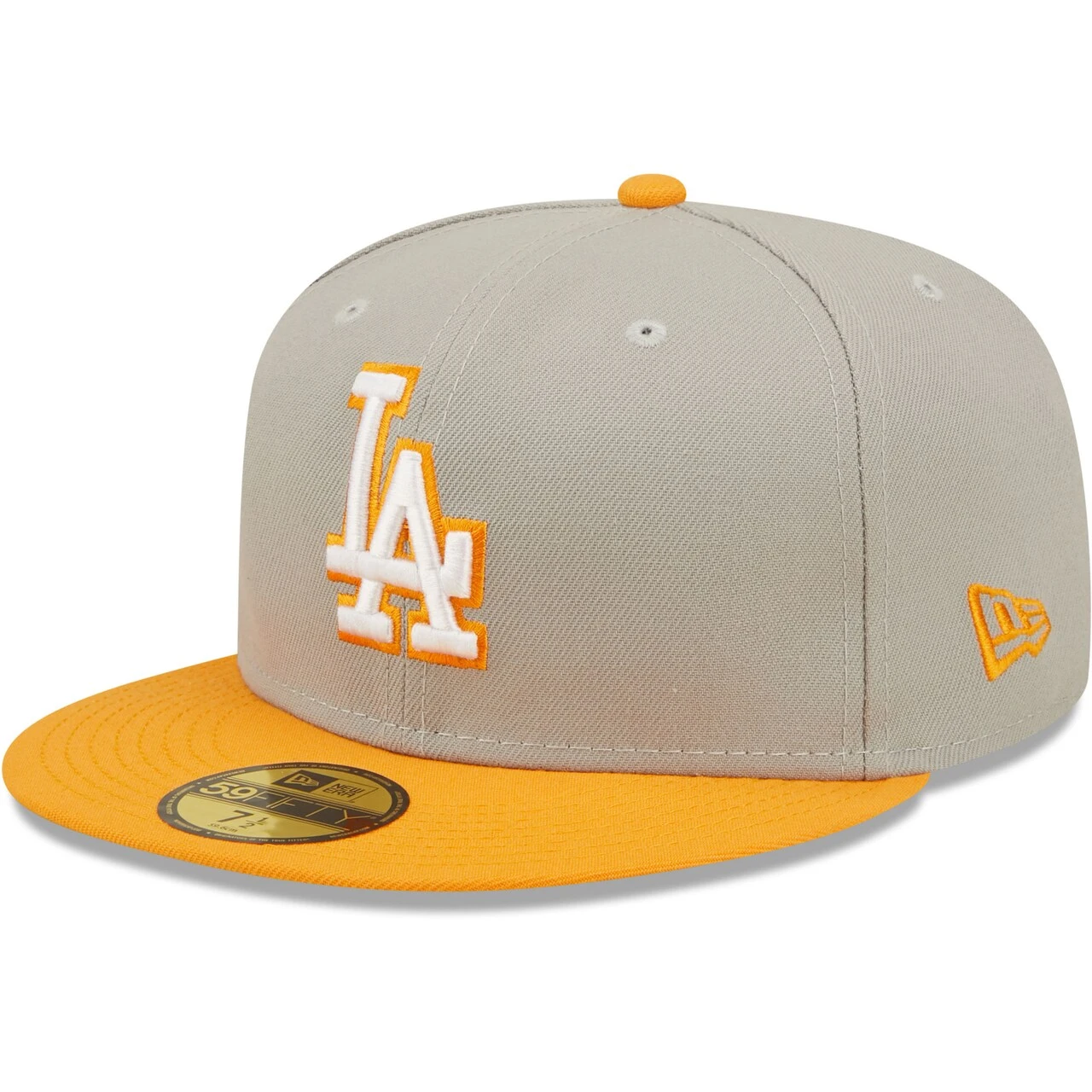 Men's Los Angeles Dodgers New Era Gray/Orange 2020 World Series Cooperstown Collection Undervisor 59FIFTY Fitted Hat 5 Men's Los Angeles Dodgers New Era Gray/Orange 2020 World Series Cooperstown Collection Undervisor 59FIFTY Fitted Hat - Image 3