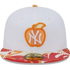 Men's New York Yankees New Era White/Orange Flamingo 59FIFTY Fitted Hat -CapNation Shop orange new york yankees flamingo 59fifty fitted hat ss5 p 200016138pv 2u ixsbqzkfddkpwt9xkmvmv 2hirwl2div6skjdvechd