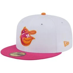 Men's Baltimore Orioles New Era White/Pink 50th Team Anniversary 59FIFTY Fitted Hat -CapNation Shop pink baltimore orioles 50th team anniversary 59fifty fitted hat ss5 p 200016060pv 3u qdx0s2ckwpgqozw2mn4gv facob9tp7k00d31ytvhq