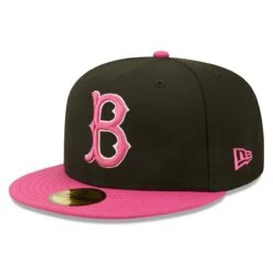 Men's Brooklyn Dodgers New Era Black/Pink 1955 World Series Champions Passion 59FIFTY Fitted Hat -CapNation Shop pink brooklyn dodgers 1955 world series champions passion 59fifty fitted hat ss5 p 4789356pv 3u k4w459fasfeqttsyyye6v pu0iuyrs8aggppfx8eyb
