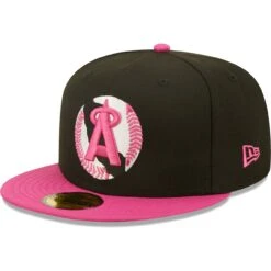 Men's California Angels New Era Black/Pink 35th Anniversary Passion 59FIFTY Fitted Hat -CapNation Shop pink california angels 35th anniversary passion 59fifty fitted hat ss5 p 4789354pv 3u yq4pu6frffvhjefp8qoyv sjde4wlmyuz8cxibc15n