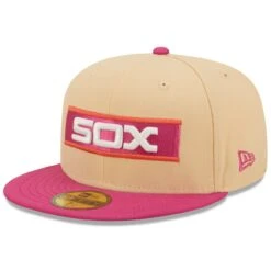 Men's Chicago White Sox New Era Orange/Pink 1933 MLB All-Star Game 50th Anniversary Mango Passion 59FIFTY Fitted Hat -CapNation Shop pink chicago white sox 1933 mlb all star game 50th anniversary mango passion 59fifty fitted hat ss5 p 4789407pv 3u l4fjublpm4uflrwrmxcfv zborkla6ouk4jflrtxl2