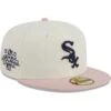 Men's Chicago White Sox New Era Cream/Pink Chrome Rogue 59FIFTY Fitted Hat -CapNation Shop pink chicago white sox chrome rogue 59fifty fitted hat ss5 p 200015842pv 1u vb8mnisqyxv5bormh6lev 9vpyybk51otaor9glczt