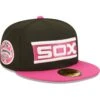Men's Chicago White Sox New Era Black/Pink Comiskey Park 75th Anniversary Passion 59FIFTY Fitted Hat -CapNation Shop pink chicago white sox comiskey park 75th anniversary passion 59fifty fitted hat ss5 p 4789333pv 1u c3m5dvzqymmgk53kfkd6v f0aysyl5vawl4nuv4vju