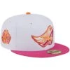 Men's Los Angeles Angels New Era White/Pink 40th Season 59FIFTY Fitted Hat -CapNation Shop pink los angeles angels 40th season 59fifty fitted hat ss5 p 200016071pv 1u 7227oz9silotwe8qi5y6v 2zbgg8i1jcjmbcdkj0vo