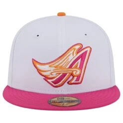 Men's Los Angeles Angels New Era White/Pink 40th Season 59FIFTY Fitted Hat -CapNation Shop pink los angeles angels 40th season 59fifty fitted hat ss5 p 200016071pv 2u 7227oz9silotwe8qi5y6v uko21nh9wplqo4t8kq6l