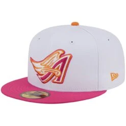 Men's Los Angeles Angels New Era White/Pink 40th Season 59FIFTY Fitted Hat -CapNation Shop pink los angeles angels 40th season 59fifty fitted hat ss5 p 200016071pv 3u 7227oz9silotwe8qi5y6v lewyjwxxi8e9pyy6liyg
