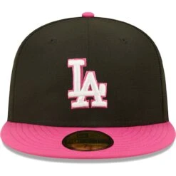 Men's Los Angeles Dodgers New Era Black/Pink 1981 World Series Champions Passion 59FIFTY Fitted Hat -CapNation Shop pink los angeles dodgers 1981 world series champions passion 59fifty fitted hat ss5 p 4789338pv 2u ujgfjvg1njdhf4ye3d2ov gqtsucdyiu0yeovl44dm