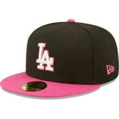Men's Los Angeles Dodgers New Era Black/Pink 1981 World Series Champions Passion 59FIFTY Fitted Hat -CapNation Shop pink los angeles dodgers 1981 world series champions passion 59fifty fitted hat ss5 p 4789338pv 3u ujgfjvg1njdhf4ye3d2ov 5islxglu2r1cd2qlvfea