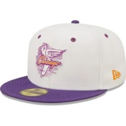 Men's Chicago White Sox New Era White/Purple Four-Time MLB All-Star Game Hosts Grape Lolli 59FIFTY Fitted Hat -CapNation Shop purple chicago white sox four time mlb all star game hosts grape lolli 59fifty fitted hat ss5 p 4778582pv 3u 6mcygffxnyxmlb2uaajrv vfaxuw26pu8yhmcjf0ln