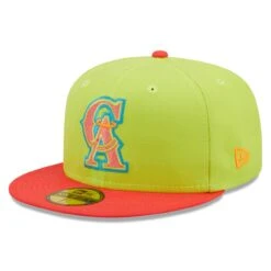 Men's California Angels, Los Angeles Angels New Era Green/Red Cyber Highlighter 59FIFTY Fitted Hat -CapNation Shop red california angels los angeles angels cyber highlighter 59fifty fitted hat ss5 p 4794446pv 3u 6vue7iezt7pghtyitq8rv c5itwzfo2fhjlfuxvlfa