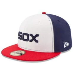 Men's Chicago White Sox New Era White/Red Authentic Collection On-Field 59FIFTY Fitted Hat