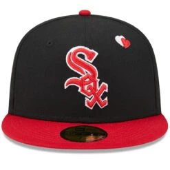 Men's Chicago White Sox New Era Black/Red Heart Eyes 59FIFTY Fitted Hat -CapNation Shop red chicago white sox heart eyes 59fifty fitted hat ss5 p 200000327pv 2u l12vyu6pvw2lmyyyy4w9v enaxy3vog0aipqx00qh1