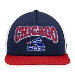 Men's Chicago White Sox Fanatics Branded Navy/Red Heritage Foam Front Trucker Snapback Hat -CapNation Shop red chicago white sox heritage foam front trucker snapback hat ss5 p 4906735pv 2u neo0lmgry3f2llpan4z3v fqxcxvlrewoxpmk2bhmx