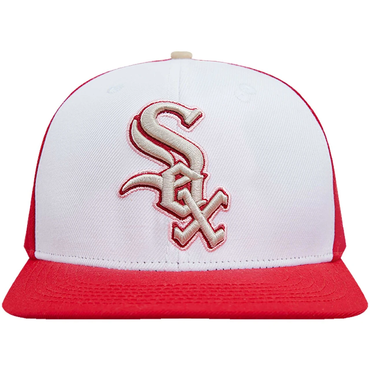 Men's Chicago White Sox Pro Standard White/Red Strawberry Ice Cream Drip Snapback Hat 4 Men's Chicago White Sox Pro Standard White/Red Strawberry Ice Cream Drip Snapback Hat - Image 2